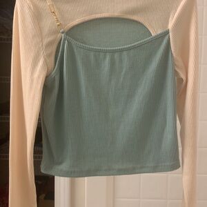 Stylish Green Women's Top